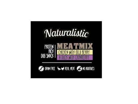 Alimento para Perros Naturalistic Dog Premium Meat Mix Chicken With Goji Berry Duck With Cranberry 100Gr Alimento para Perros Naturalistic Dog Premium Meat Mix Chicken With Goji Berry Duck With Cranberry 100Gr