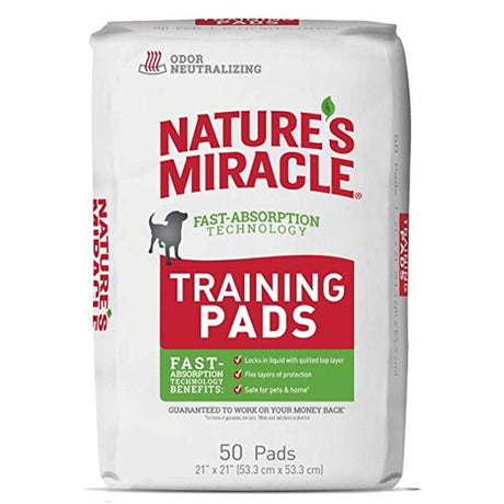 Pañales y Carpetas para Perros Natures Miracle Panos De Entrenamiento 50 Unidades Pañales y Carpetas para Perros Natures Miracle Panos De Entrenamiento 50 Unidades