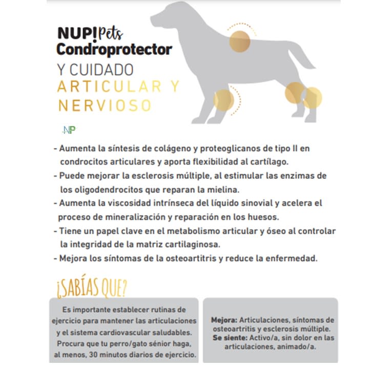 Nup Pets Condroprotector Para Perros Y Gatos En Polvo 120Gr