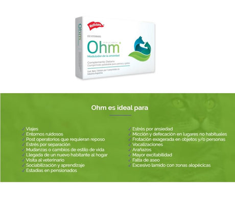 Vitaminas, Suplementos y Probióticos Ohm Biomodulador De Ansiedad 21 Comprimidos Vitaminas, Suplementos y Probióticos Ohm Biomodulador De Ansiedad 21 Comprimidos
