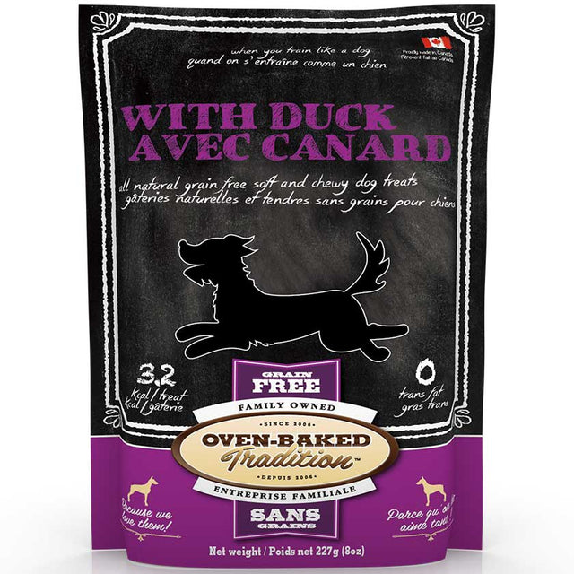Oven Baked Dog Grain Free Duck Treats 227Gr Oven Baked Dog Grain Free Duck Treats 227Gr