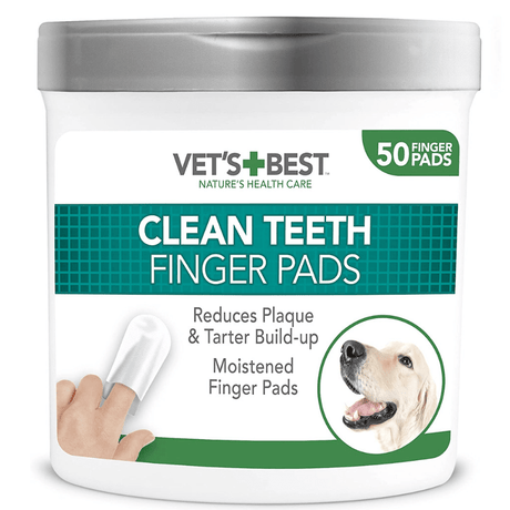 Salud y Bienestar para Perros Vet S Best Clean Teeth Finger Pads 50 Unidades Salud y Bienestar para Perros Vet S Best Clean Teeth Finger Pads 50 Unidades