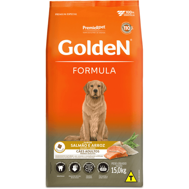 Golden Formula Perro Adulto Salmon Y Arroz 15 Kg  Golden Formula Perro Adulto Salmon Y Arroz 15 Kg