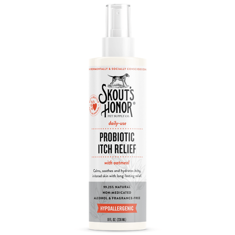 Relajantes y Antiestrés para Perros Skouts Honor Dog Spray Probiotico Calmante De La Picazon 236Ml Relajantes y Antiestrés para Perros Skouts Honor Dog Spray Probiotico Calmante De La Picazon 236Ml