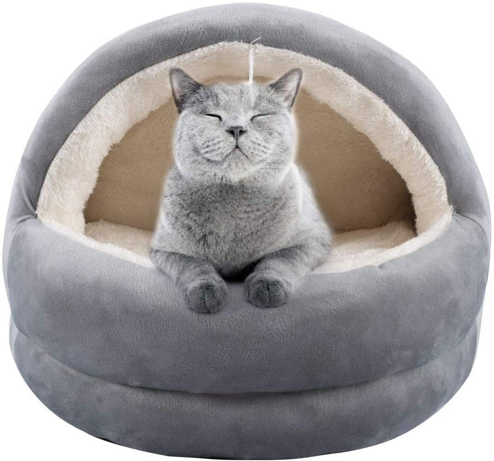 Pawise Cama Iglu Color Gris Para Gatos