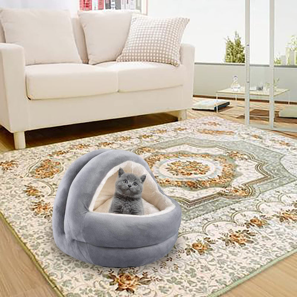 Pawise Cama Iglu Color Gris Para Gatos