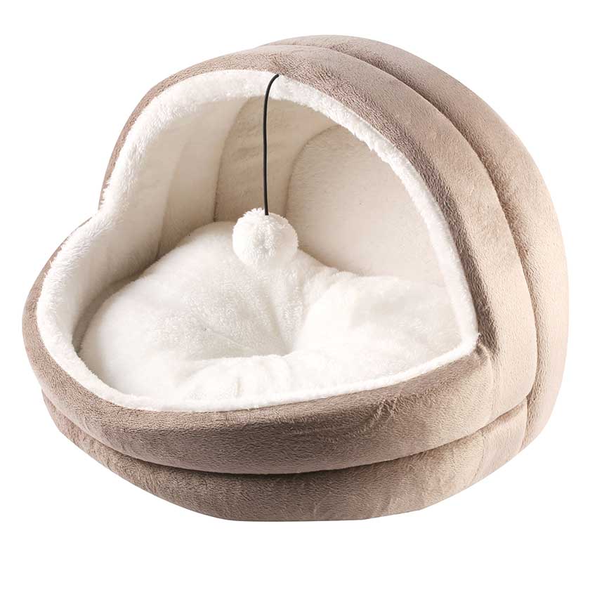 Pawise Cama Iglu Color Cafe Para Gatos