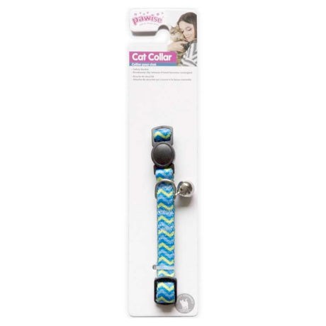 Collares, Correas y Arnés para Gatos Pawise Collar Gato Color Azul Con Ondas Collares, Correas y Arnés para Gatos Pawise Collar Gato Color Azul Con Ondas