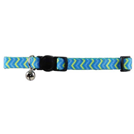 Collares, Correas y Arnés para Gatos Pawise Collar Gato Color Azul Con Ondas Collares, Correas y Arnés para Gatos Pawise Collar Gato Color Azul Con Ondas