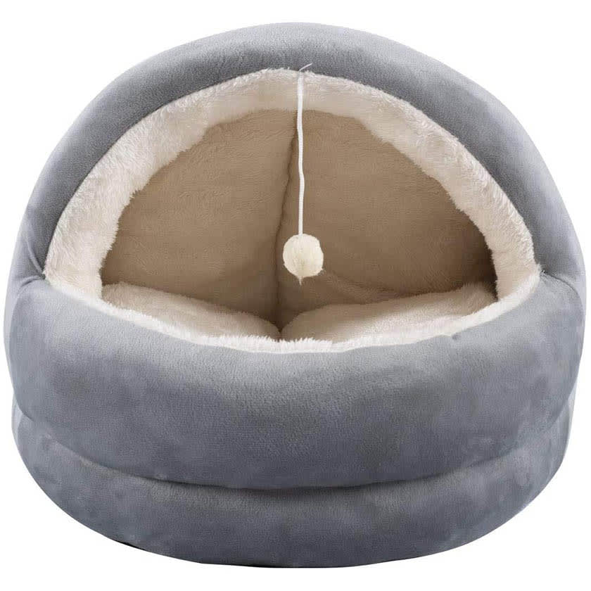 Pawise Cama Iglu Color Gris Para Gatos
