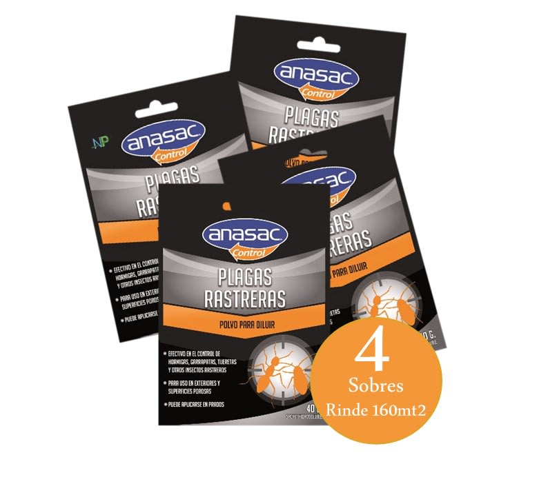 Anasac Control De Plagas Rasteras 40Gr X 4 Unidades