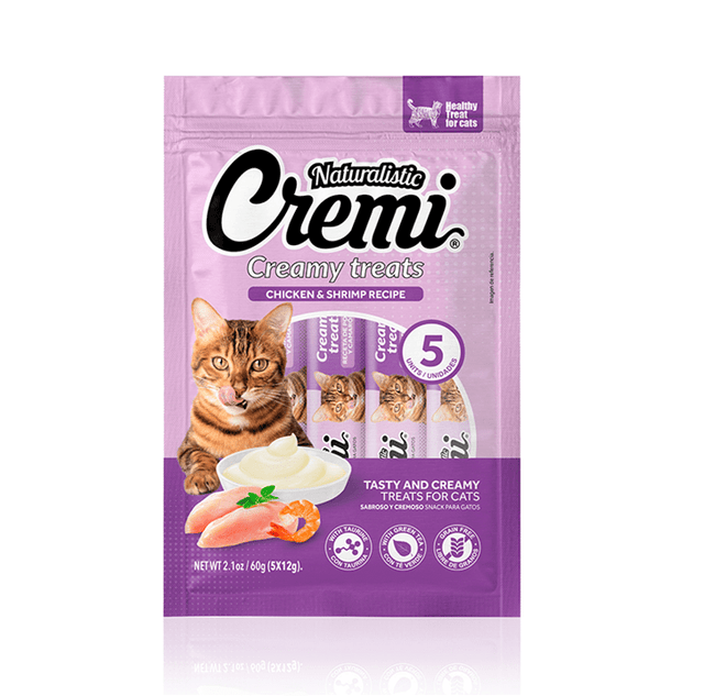 Snack Gato Naturalistic Cremi Pollo Camaron 60 Grs Snack Gato Naturalistic Cremi Pollo Camaron 60 Grs