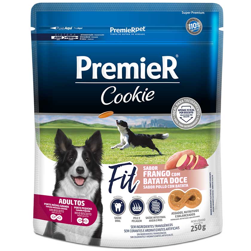 Premier Fit Cookie Adultos Fit Pollo Y Papa 250Gr