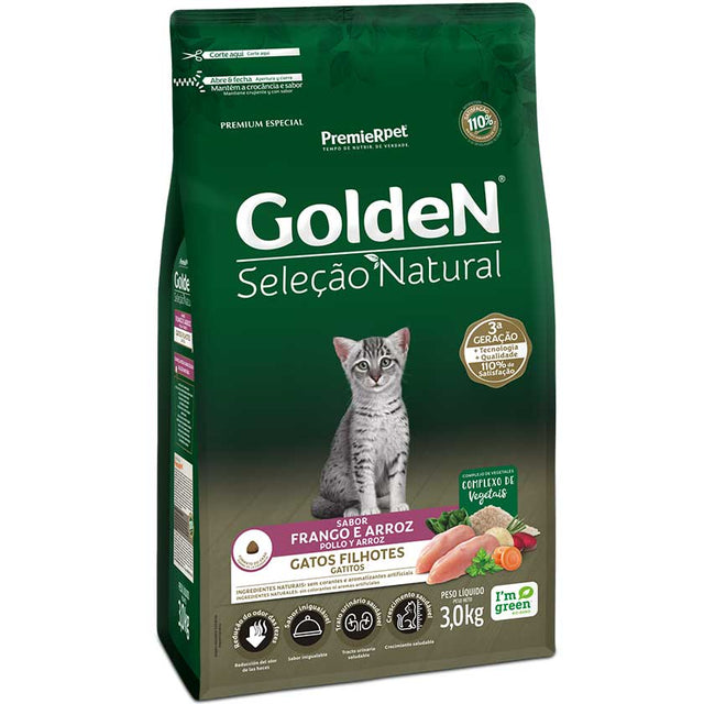 Premier Golden Para Gatitos Sabor Pollo Y Arroz 3Kg  Premier Golden Para Gatitos Sabor Pollo Y Arroz 3Kg