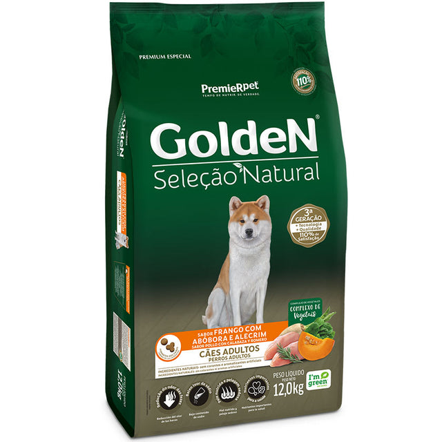 Premier Golden Para Perros Adultos Sabor Pollo Calabaza Y Romero 12Kg  Premier Golden Para Perros Adultos Sabor Pollo Calabaza Y Romero 12Kg