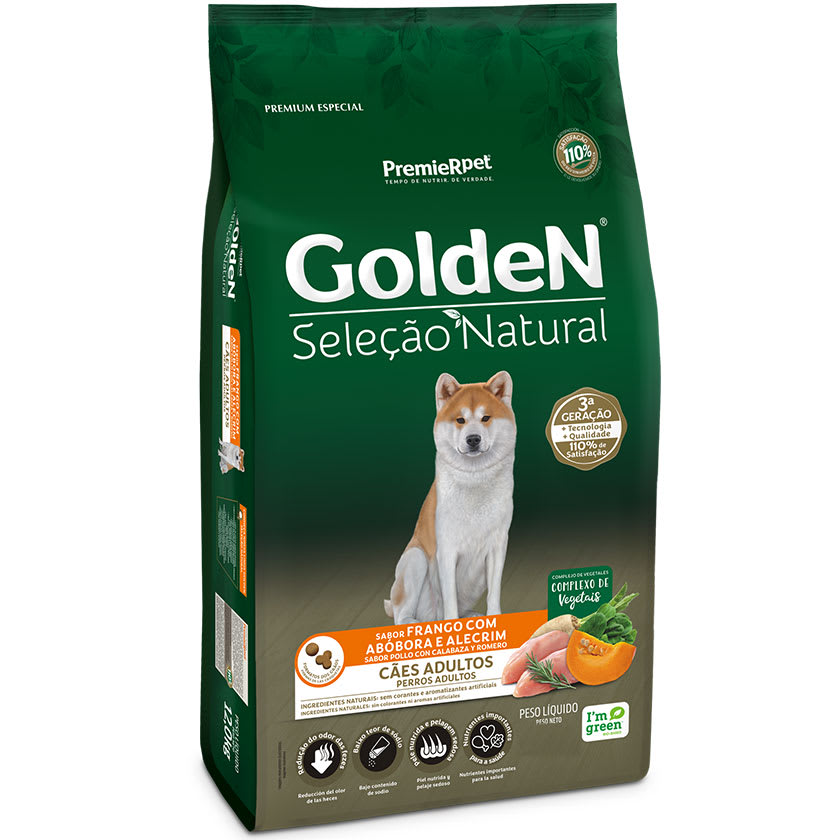 Premier Golden Para Perros Adultos Sabor Pollo Calabaza Y Romero 3Kg