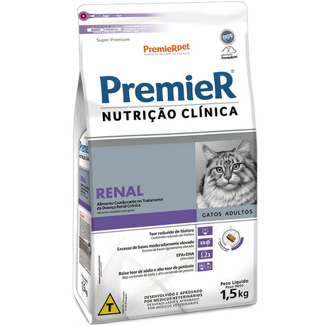Alimentación Medicada para Gatos Premier Nutricion Clinica Para Gatos Renal 1 5Kg Alimentación Medicada para Gatos Premier Nutricion Clinica Para Gatos Renal 1 5Kg