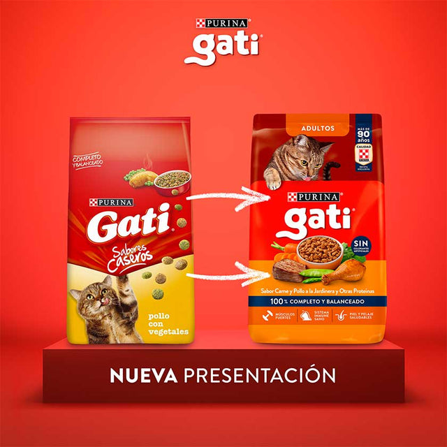 Alimento Seco Para Gato Gati Adultos Carne Y Pollo A La Jardinera 15Kg Alimento Seco Para Gato Gati Adultos Carne Y Pollo A La Jardinera 15Kg