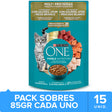 Purina One Pouch Gatos Adultos Y Gatitos Sabor Salmon Atun Y Pescado 85Gr Pack 15 Unidades  Purina One Pouch Gatos Adultos Y Gatitos Sabor Salmon Atun Y Pescado 85Gr Pack 15 Unidades
