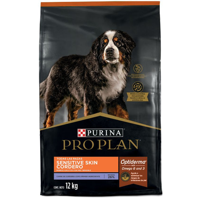 Purina Pro Plan Adult Sensitive Skin Cordero Con Optiderma 12Kg  Purina Pro Plan Adult Sensitive Skin Cordero Con Optiderma 12Kg