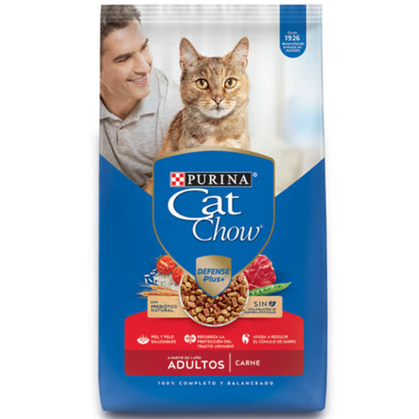 Alimento Seco para Gatos Purina Cat Chow Adultos Carne Con Defense Plus 8Kg Alimento Seco para Gatos Purina Cat Chow Adultos Carne Con Defense Plus 8Kg