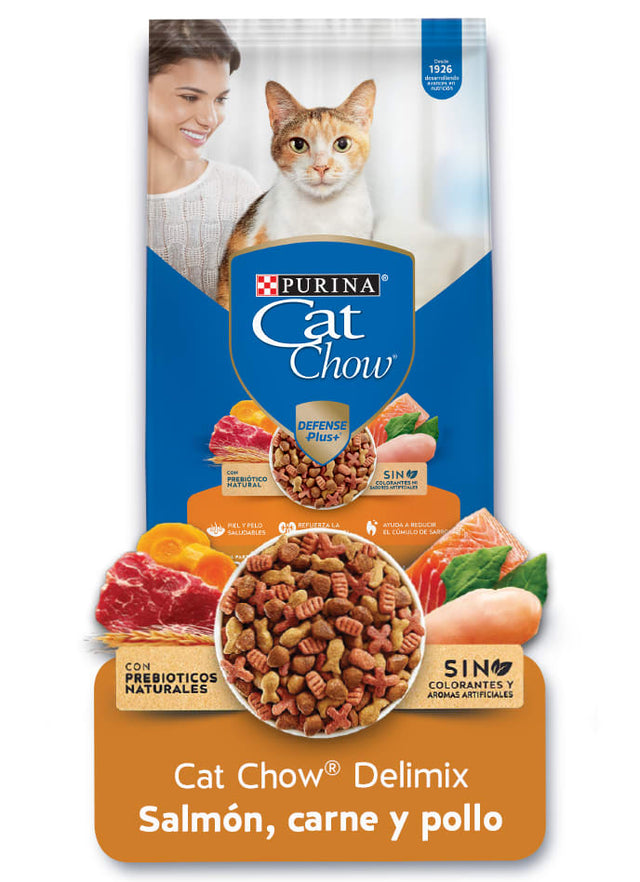 Purina Cat Chow Adultos Delimix Con Defense Plus 8Kg Purina Cat Chow Adultos Delimix Con Defense Plus 8Kg