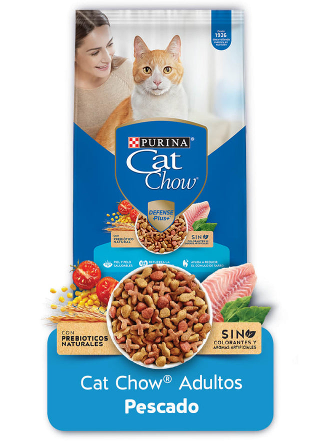 Purina Cat Chow Adultos Pescado Con Defense Plus 8Kg Purina Cat Chow Adultos Pescado Con Defense Plus 8Kg
