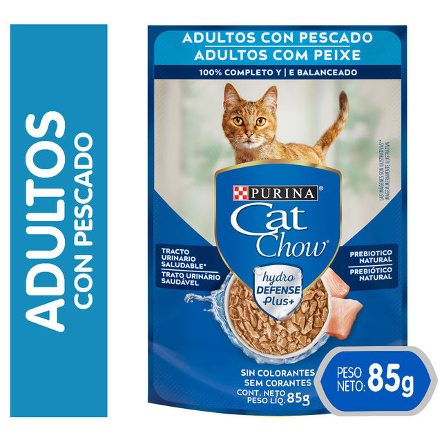 Purina Cat Chow Hydro Adultos Pescado 85Gr Purina Cat Chow Hydro Adultos Pescado 85Gr