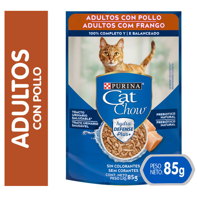 Purina Cat Chow Hydro Adultos Pollo 85Gr Purina Cat Chow Hydro Adultos Pollo 85Gr