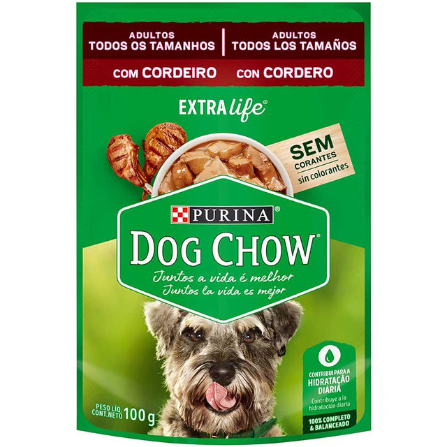Purina Dog Chow Alimento Humedo Adulto Cordero 100Gr Purina Dog Chow Alimento Humedo Adulto Cordero 100Gr