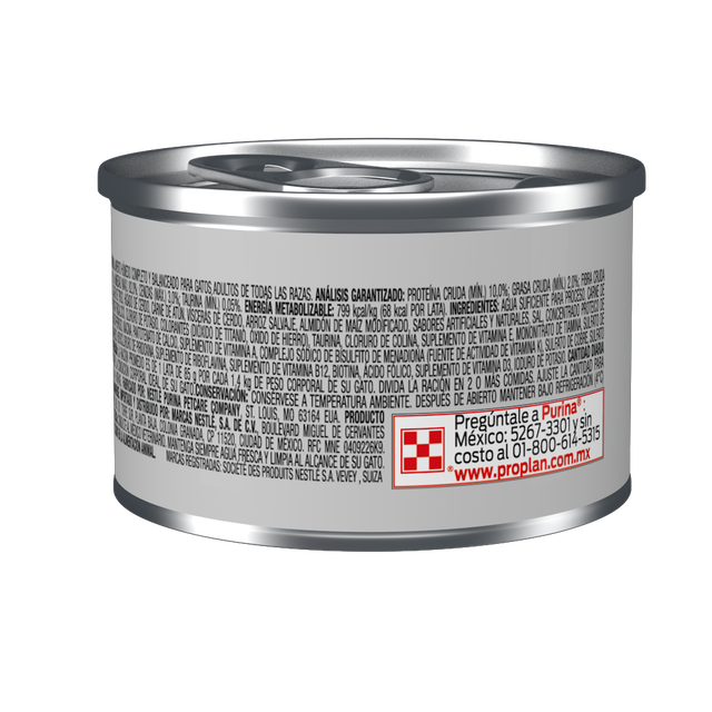 Purina Pro Plan Lata Gato Adulto 85Gr Purina Pro Plan Lata Gato Adulto 85Gr