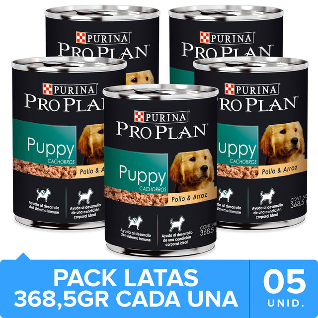Purina Pro Plan Puppy Lata 368 5Gr Pack 5 Unidades Purina Pro Plan Puppy Lata 368 5Gr Pack 5 Unidades