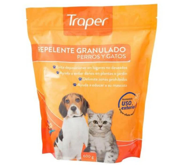 Traper Repelente Para Perros Y Gatos Granulado 600Gr Traper Repelente Para Perros Y Gatos Granulado 600Gr