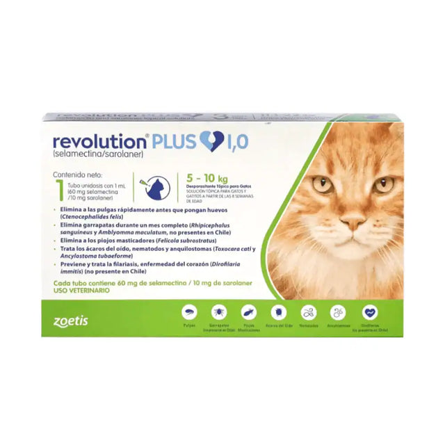 Revolution Plus 1 mL – Gatos 5 a 10 kg Revolution Plus 1 mL – Gatos 5 a 10 kg