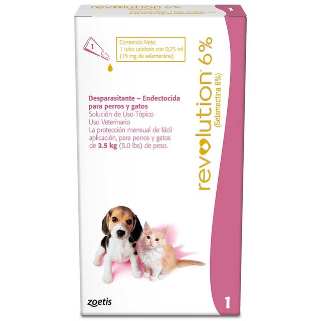 Revolution Antiparasitario Para Perros Y Gatos Hasta 2 5Kg Revolution Antiparasitario Para Perros Y Gatos Hasta 2 5Kg