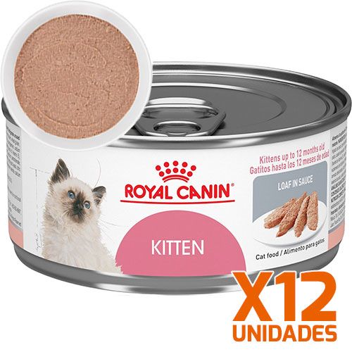Royal Canin Latas Gatito Kitten Pate Pack 12 Unidades Royal Canin Latas Gatito Kitten Pate Pack 12 Unidades