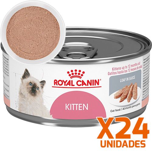 Royal Canin Latas Gatito Kitten Pate Pack 24 Unidades  Royal Canin Latas Gatito Kitten Pate Pack 24 Unidades