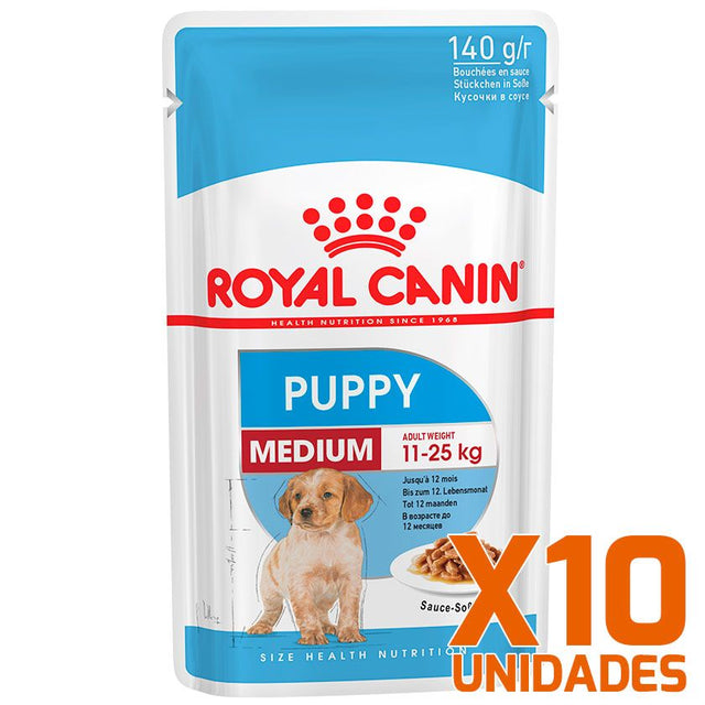 Royal Canin Medium Puppy Pouch Pack 10 Unidades Royal Canin Medium Puppy Pouch Pack 10 Unidades