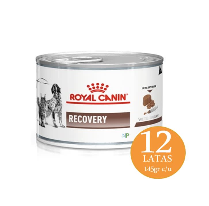Royal Canin Latas Vet Diet Recovery Feline Canine 145Gr X 12 Unidades