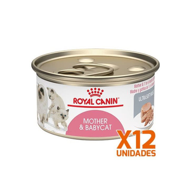 Royal Canin Latas Gatito Mother Babycat 145 Gr Pack 12 Un  Royal Canin Latas Gatito Mother Babycat 145 Gr Pack 12 Un