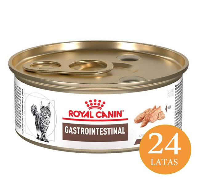 Royal Canin Latas Vet Diet Felino Gastro Intestinal High Energy 145Gr X 24 Unidades  Royal Canin Latas Vet Diet Felino Gastro Intestinal High Energy 145Gr X 24 Unidades