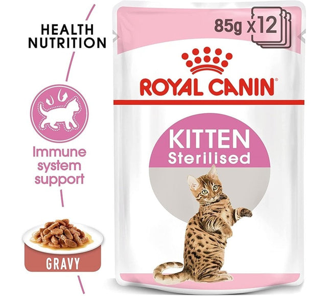 Royal Canin Cat Kitten Sterilized Pouch 85Gr X 12 Unidades  Royal Canin Cat Kitten Sterilized Pouch 85Gr X 12 Unidades