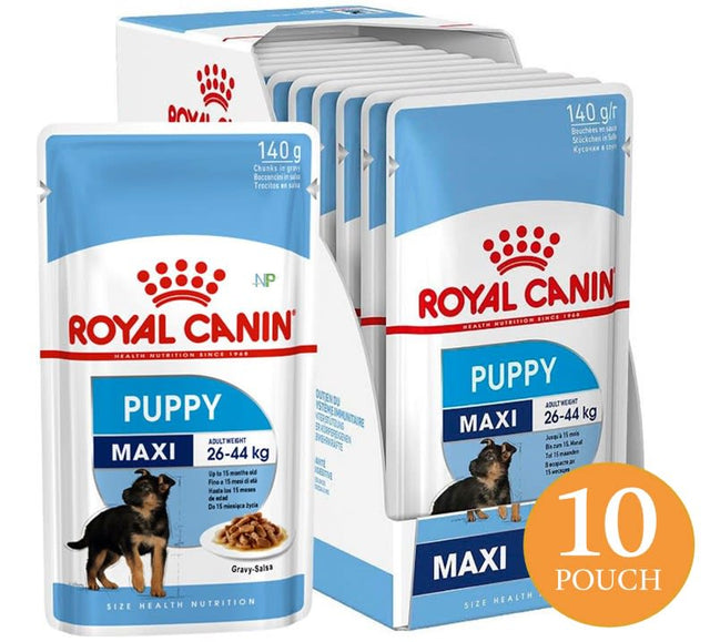 Royal Canin Maxi Puppy Pouch 140Gr X 10 Unidades Royal Canin Maxi Puppy Pouch 140Gr X 10 Unidades