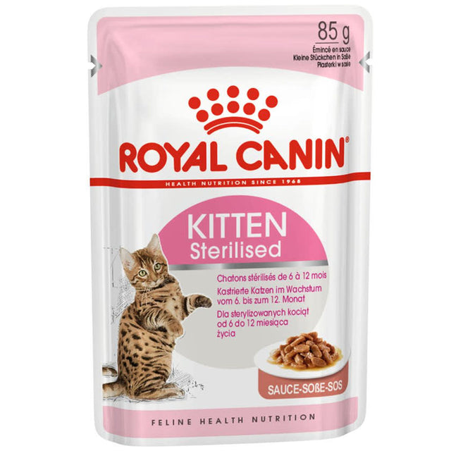 Royal Canin Cat Kitten Sterilized Pouch 85Gr  Royal Canin Cat Kitten Sterilized Pouch 85Gr