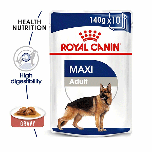 Royal Canin Maxi Adulto Pouch 140Gr X 10 Unidades  Royal Canin Maxi Adulto Pouch 140Gr X 10 Unidades