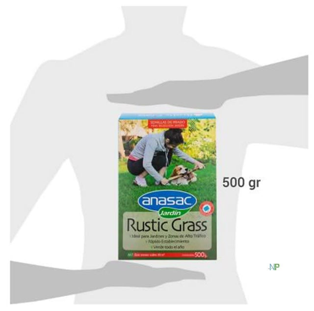 Semilla De Pasto Mezcla Rustic Grass Anasac Jardin 500Gr  Semilla De Pasto Mezcla Rustic Grass Anasac Jardin 500Gr
