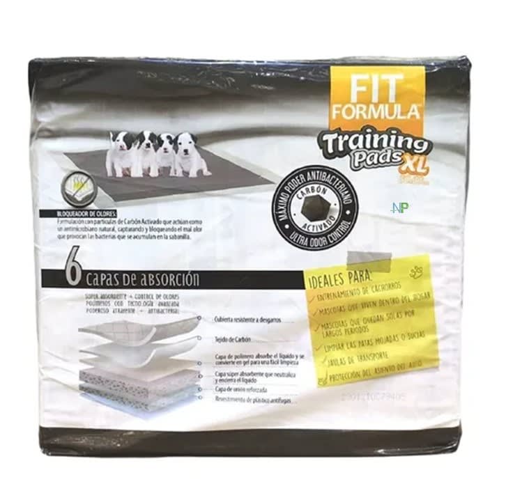 Fit Formula Training Pads Carbon Activado Xl 80X60Cm 30Unidades