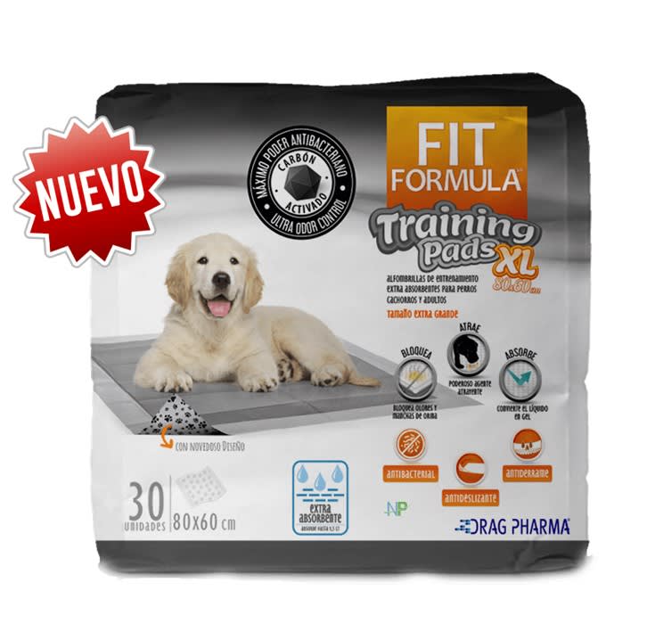 Fit Formula Training Pads Carbon Activado Xl 80X60Cm 30Unidades