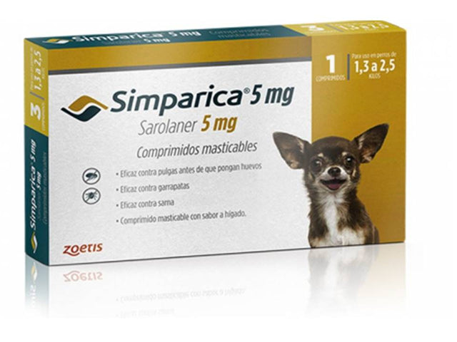 Simparica 1 3 A 2 5Kg 1 Comprimido Simparica 1 3 A 2 5Kg 1 Comprimido