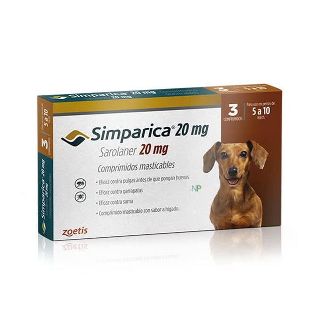Simparica 5 A 10Kg 3 Comprimidos Simparica 5 A 10Kg 3 Comprimidos